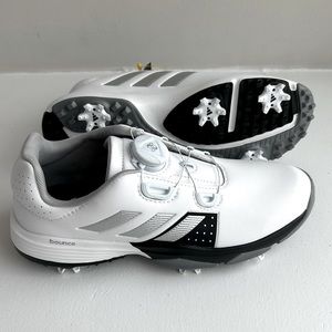 NWT ADIDAS Golf shoes, Jr adipower boa, size 4 big kids